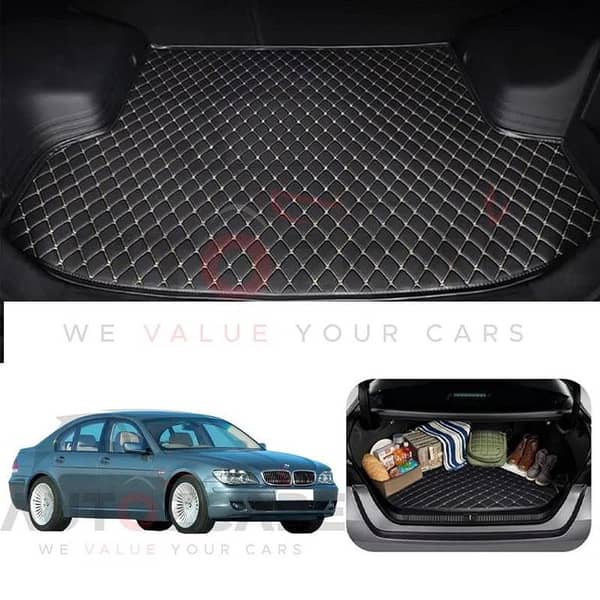 BMW 7 Series 7D Custom Car Trunk Mat - Model 2002-2009