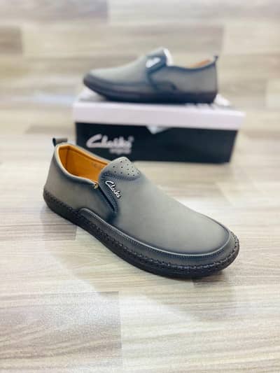 man's beige Rexine  formal loafer shoes