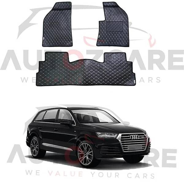 Audi Q7 7D Floor Mat ( Flat Style ) 4PCS - Model 2016-2018