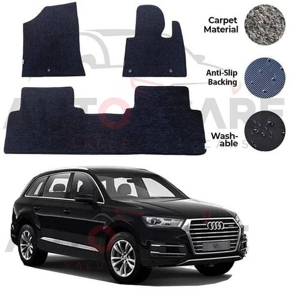 Audi Q7 Genuine Fitting Carpet Floor Mat 4PCS - Model 2016-2018
