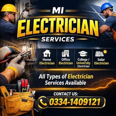 Electrician Services in Islamabad at your Doorsteps / Electrical Works