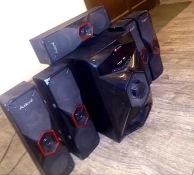 Bass Boosted Audionic Speakers.