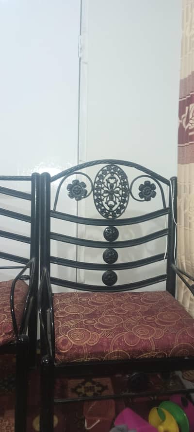 rod iron sofa set