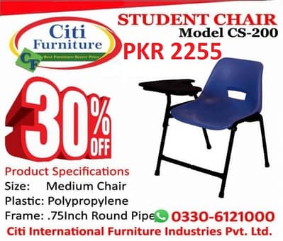 STUDY CHAIR, STUDENT CHAIR, TABLET CHAIR, CLASSROOM CHAIR EXAIM CHAIR