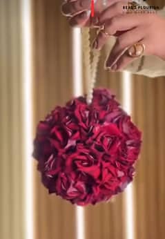 Elegant Artificial Rose Bouquet with Pearl Handle | hand bags| Clutch
