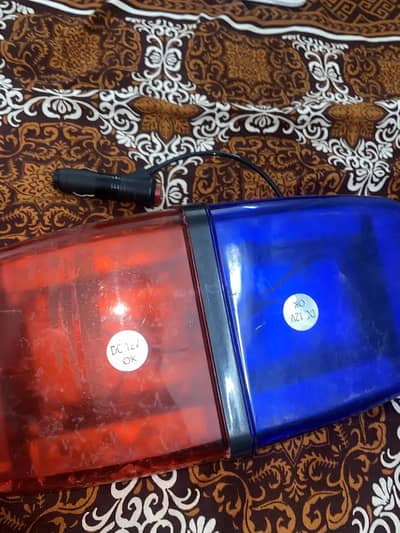 Police roof 12V Red Blue Emergency Light for Sale (Fuse Issue)
