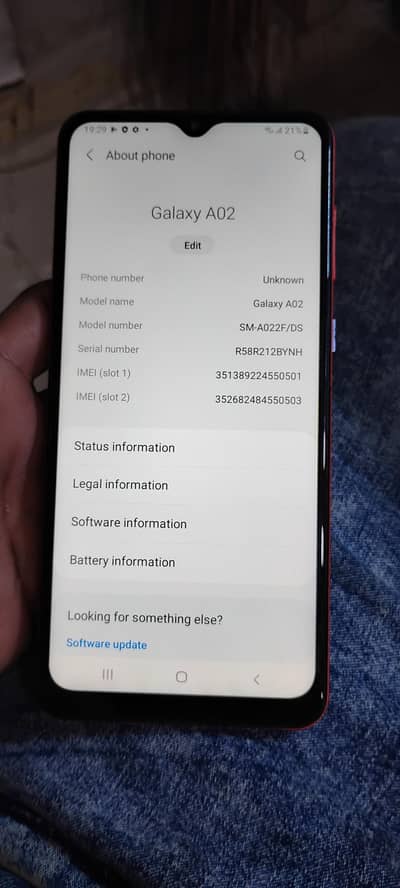 Samsung a02 dual sim pta approved set and charger 3/32