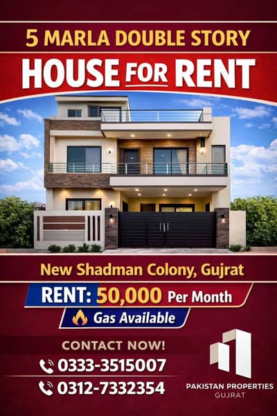 5 Marla Double Story House For Rent