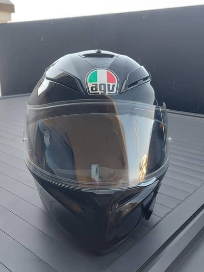 AGV K3 SV full-face motorcycle helmet in a matte black finish.