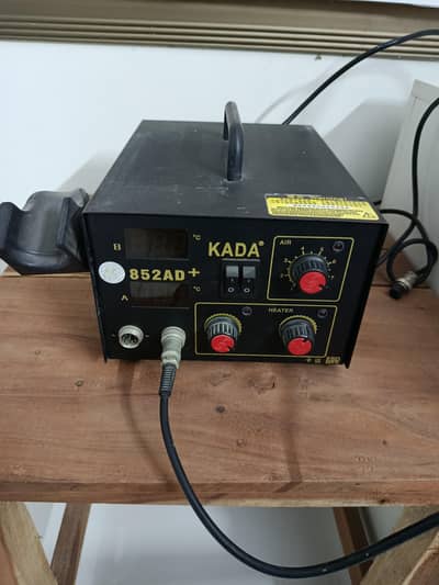 2-in-1 soldering and hot-air rework station.