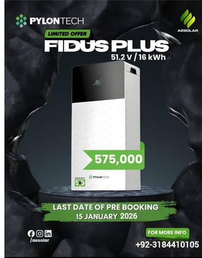 PYLON TECH  FIDUS PLUS 314AH  | 16KWH