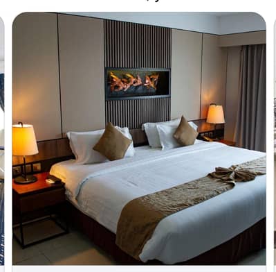 Furnished luxury double bed room for couples families and companies