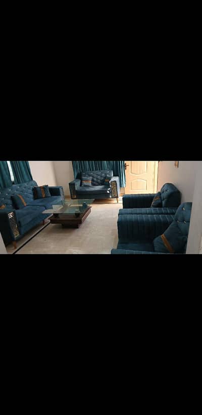 7 Seater Sofa Set with Sheesham table
