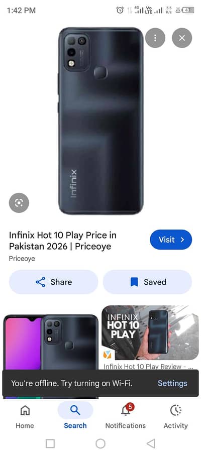 infnix hot 10 play pta approved