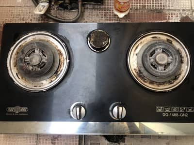 NASGAS GLASSTOP HEAVY DUTY HOB