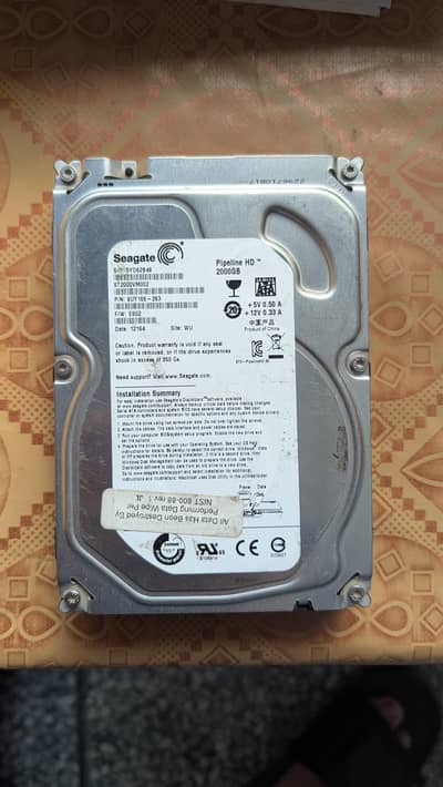 2TB Seagate Hard Drive