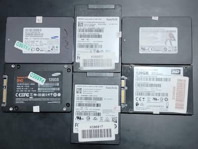 SSD Nvme Rams 4gb, 8gb, 16gb, 120gb, 128gb