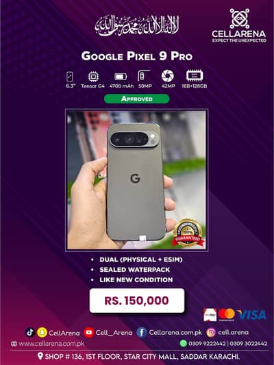 Google Pixel 9 Pro XL 9 Pro Approved - CELLARENA