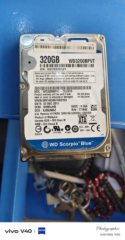 wD hard disc drive 320Gb