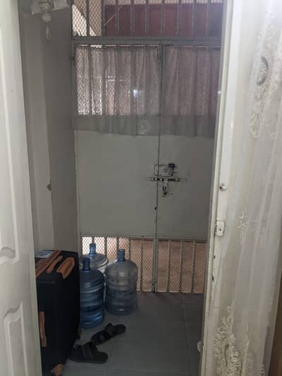 West open first floor 2 bed lounge flat for rent main road facing with lift in munir bridge view gulistan e johar near johar mor