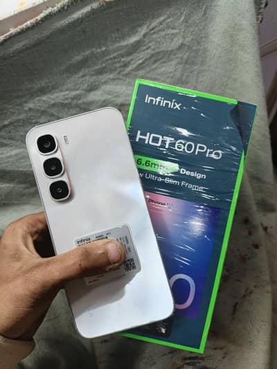 Infinix hot 60 pro 8+8 128gb with box charger 10/9.5 urgent sale