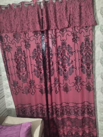 mehroon curtain
