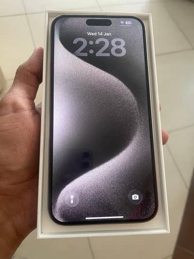 Iphone 15 Pro Max JV Natural Titanium 256 10/10 Full Box