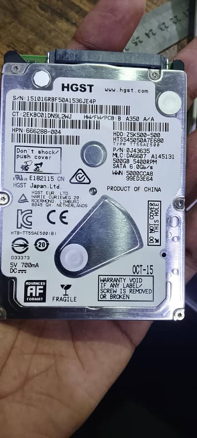 HGST 500GB HDD