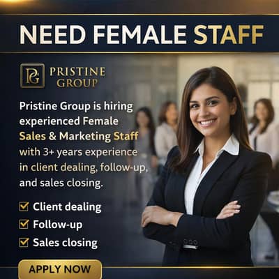 Female Sales & Marketing Executive (Office Based)