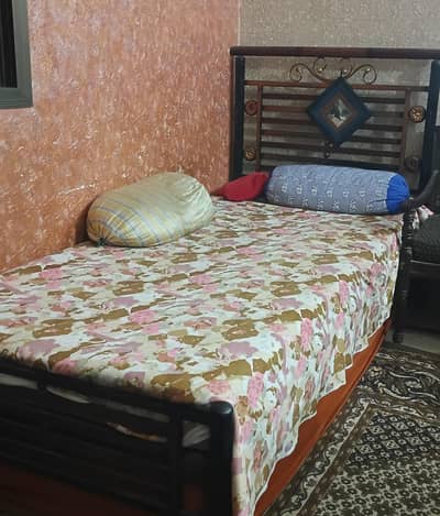 Double bed and single beds  with mattress