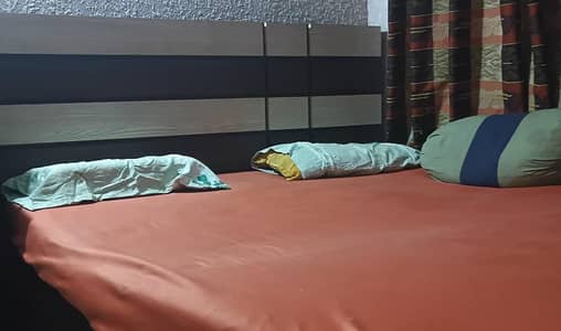 Double bed with mattress