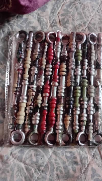 Colorful Plastic Nara Dani / Izarband & Elastic Stick,