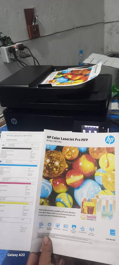 hp clor  laserjut 177nw  wifi