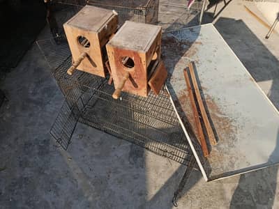 Double portion cages