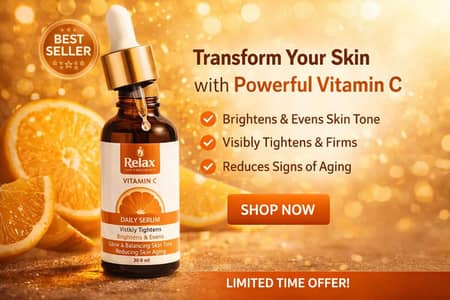 Relax Face Serum Vitaman C | Niacinamide | Hyaluronic | Papaya\BerrieS
