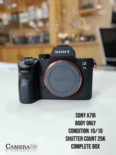 Sony A7III body only