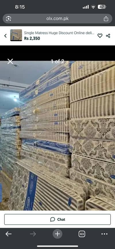 Single Matress Hard nd Soft foam mattress