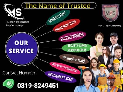 We Provide all type of staff and jobs