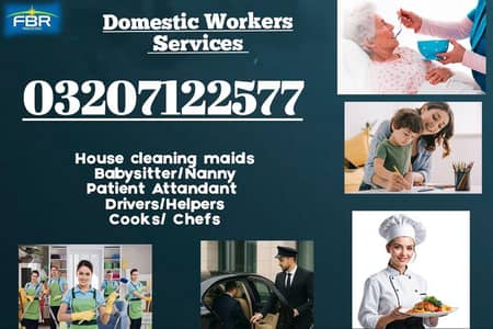 Maids/ Cooks/ Babysitter/Patient attandant/Driver/Helpers etc