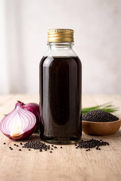 Red Onion Oil infused with Blackseeds Kalonji 200ml