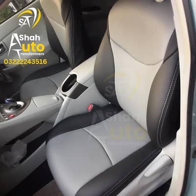 Luxury Car Seats Covers leather Stuched Steering