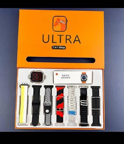 ultra smart watch with 7 bands
