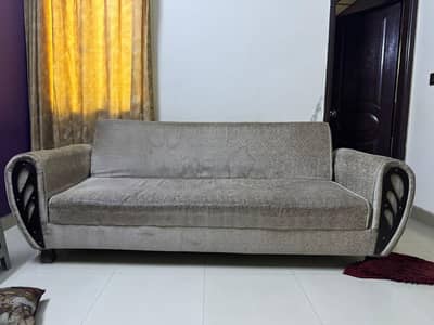 sofa bed with table