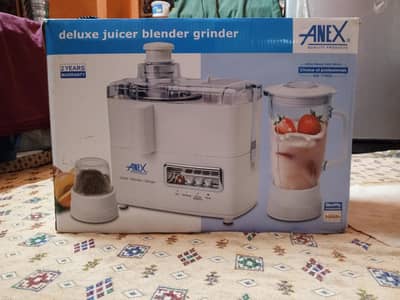 Anex Deluxe Juicer Blender Grinder AG-178 _ Complete Box & Accessories