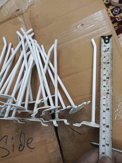 6" Metal Pegboard Hooks 12 pcs