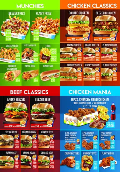 Fast Food and pizza helper