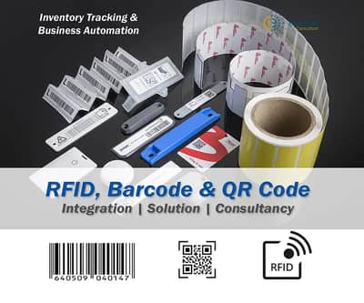 RFID tracking system barcode solution QR code software ERP services