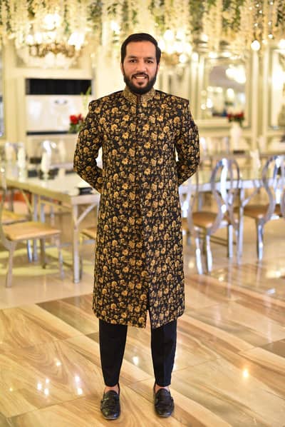 Hand work sherwani