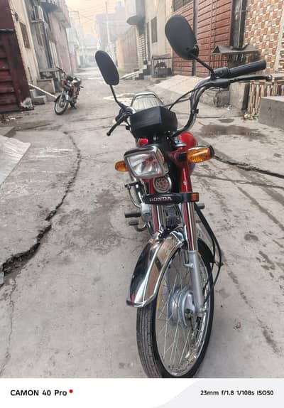 Honda CD 70 2024/25 red color 03177187811