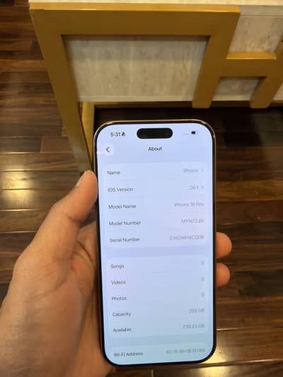 IPHONE 16 PRO DESSERT TITANIUM 256GB PTA APPROVED